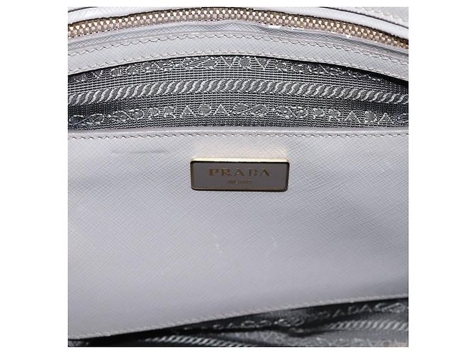 PRADA Hand Bag Saffiano leather 2way Gray Gold - vista 24
