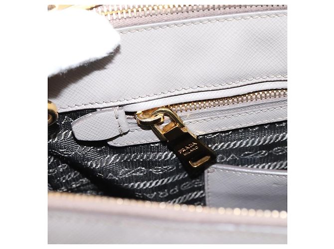 PRADA Hand Bag Saffiano leather 2way Gray Gold - vista 27
