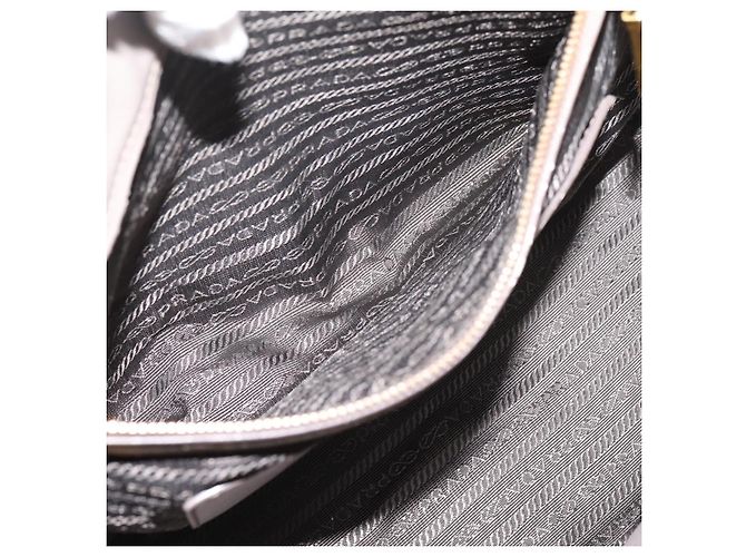 PRADA Hand Bag Saffiano leather 2way Gray Gold - vista 28