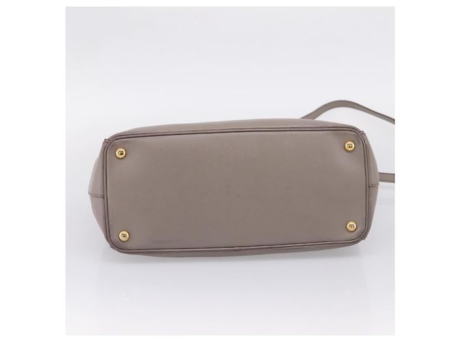 PRADA Hand Bag Saffiano leather 2way Gray Gold - vista 6
