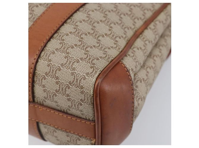 Céline CELINE Macadam Hand Bag PVC Beige Gold Tone - vista 16