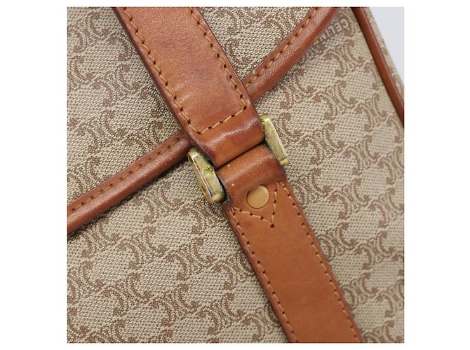 Céline CELINE Macadam Hand Bag PVC Beige Gold Tone - vista 17