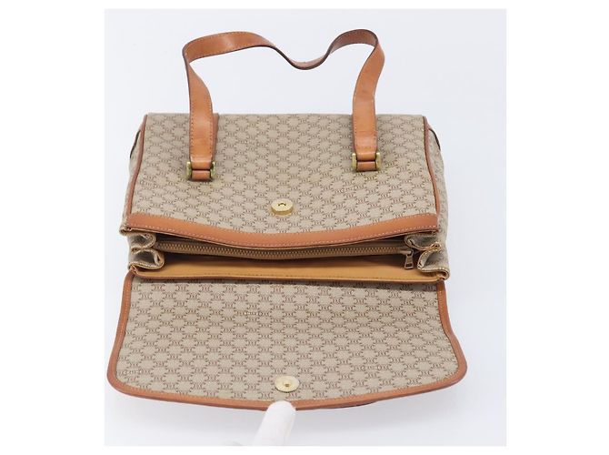 Céline CELINE Macadam Hand Bag PVC Beige Gold Tone - vista 19