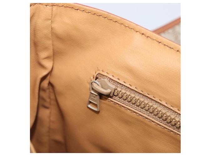 Céline CELINE Macadam Hand Bag PVC Beige Gold Tone - vista 23