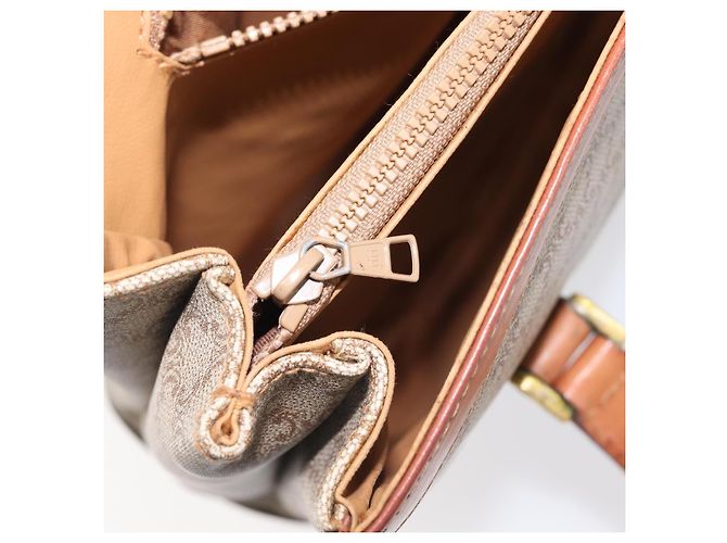 Céline CELINE Macadam Hand Bag PVC Beige Gold Tone - vista 25