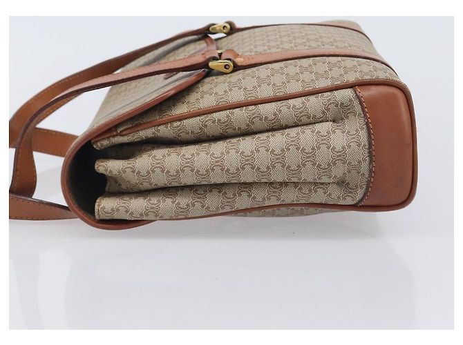 Céline CELINE Macadam Hand Bag PVC Beige Gold Tone - vista 4