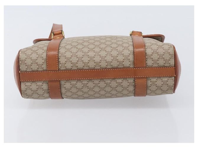 Céline CELINE Macadam Hand Bag PVC Beige Gold Tone - vista 5