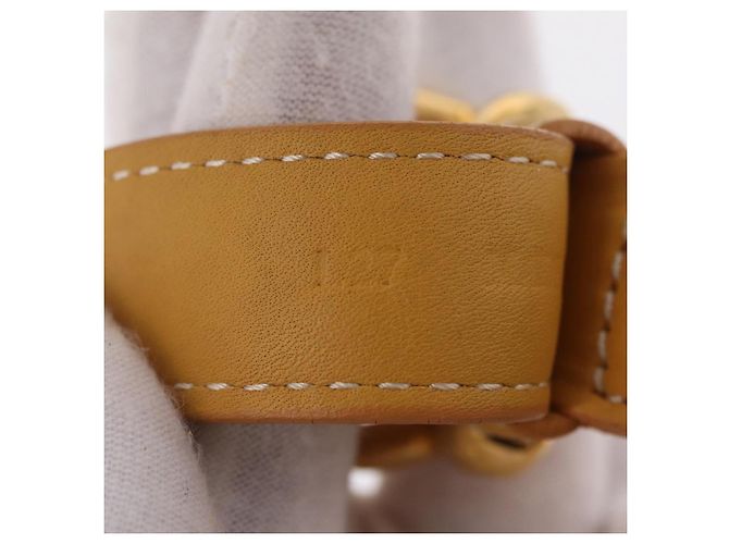LOEWE Shoulder Bag Leather Beige Gold - vista 12