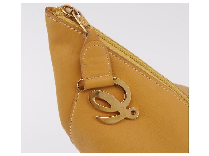 LOEWE Shoulder Bag Leather Beige Gold - vista 21