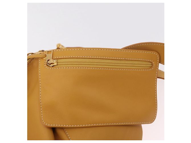 LOEWE Shoulder Bag Leather Beige Gold - vista 22