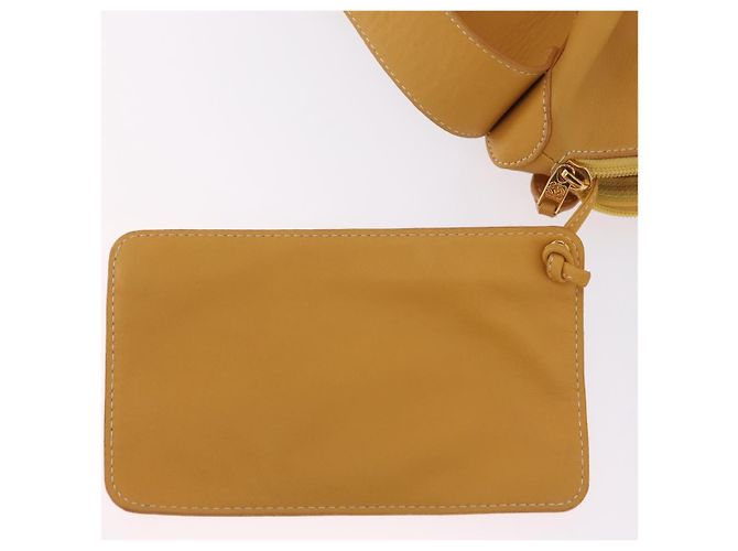 LOEWE Shoulder Bag Leather Beige Gold - vista 27
