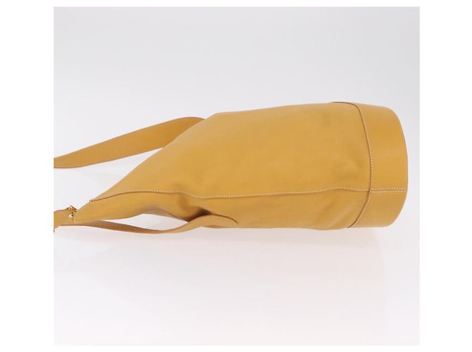 LOEWE Shoulder Bag Leather Beige Gold - vista 5