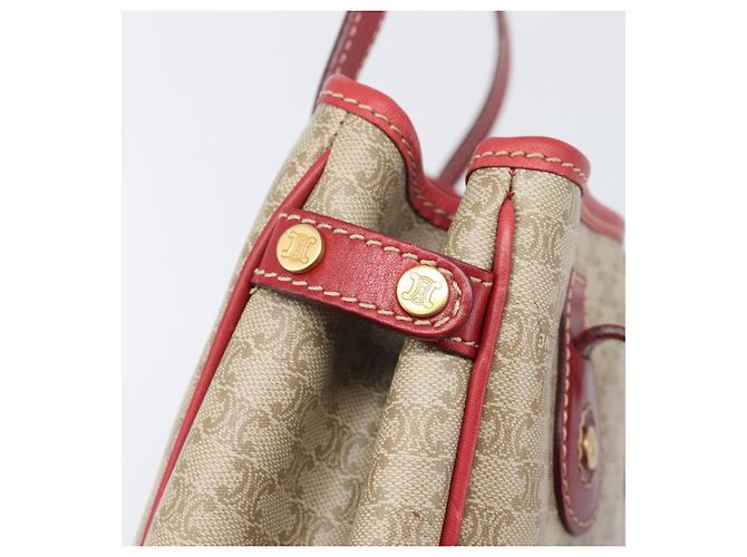 Céline CELINE Macadam Canvas Tote Bag PVC Beige Gold - vista 17