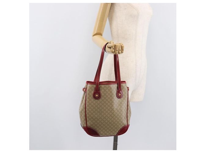 Céline CELINE Macadam Canvas Tote Bag PVC Beige Gold - vista 25