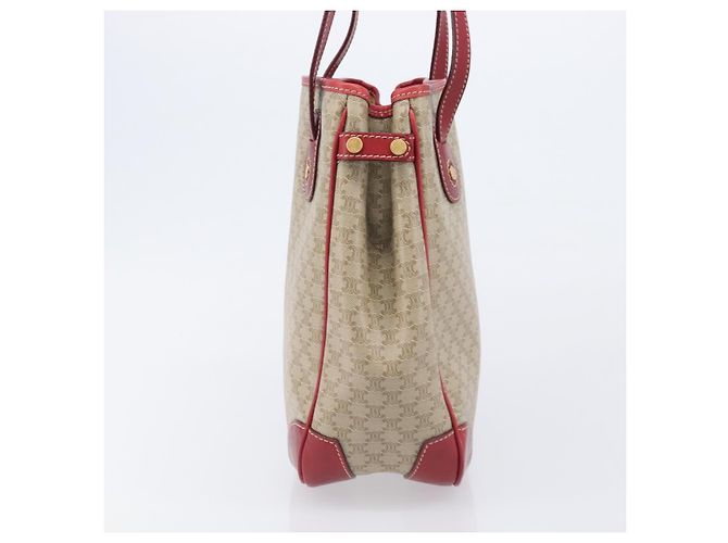 Céline CELINE Macadam Canvas Tote Bag PVC Beige Gold - vista 3