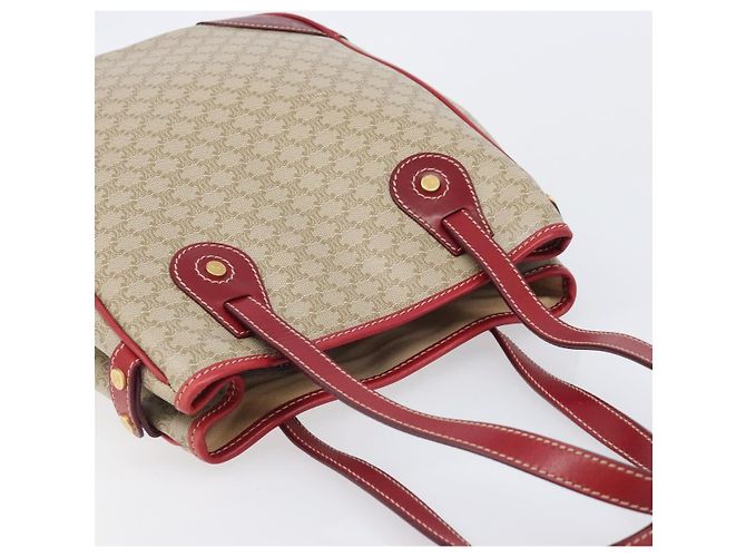 Céline CELINE Macadam Canvas Tote Bag PVC Beige Gold - vista 6