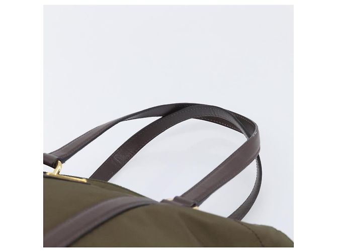 PRADA Tote Bag Nylon Green Gold - vista 14