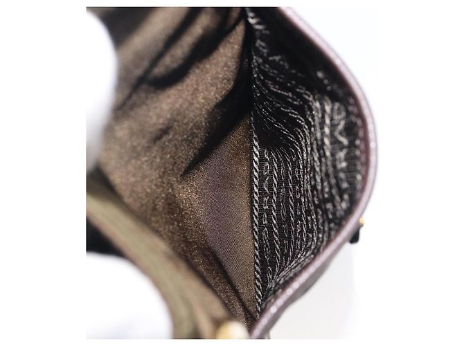 PRADA Tote Bag Nylon Green Gold - vista 27