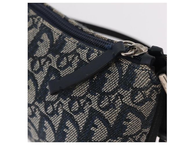 Christian Dior Trotter Canvas Accessory Pouch Navy Silver - vista 10