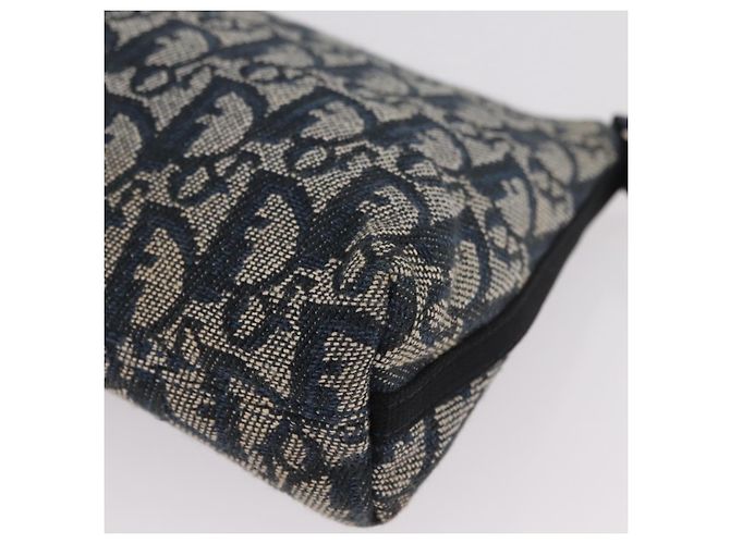 Christian Dior Trotter Canvas Accessory Pouch Navy Silver - vista 16