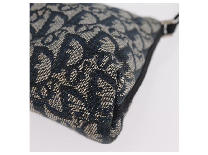 Christian Dior Trotter Canvas Accessory Pouch Navy Silver - vista 18
