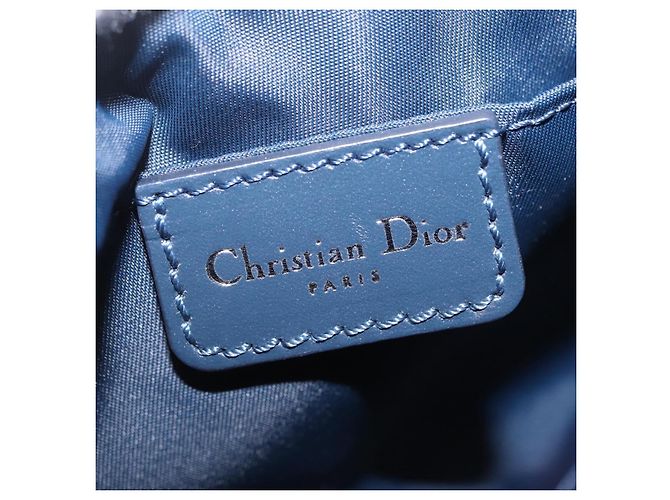 Christian Dior Trotter Canvas Accessory Pouch Navy Silver - vista 19