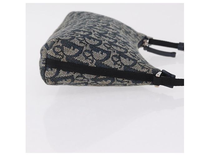 Christian Dior Trotter Canvas Accessory Pouch Navy Silver - vista 3
