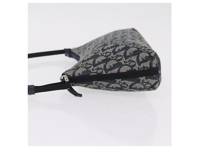 Christian Dior Trotter Canvas Accessory Pouch Navy Silver - vista 4