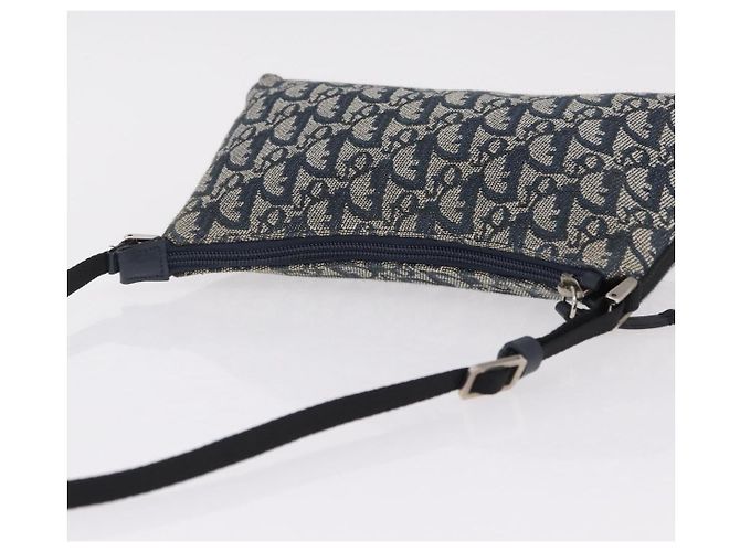 Christian Dior Trotter Canvas Accessory Pouch Navy Silver - vista 6