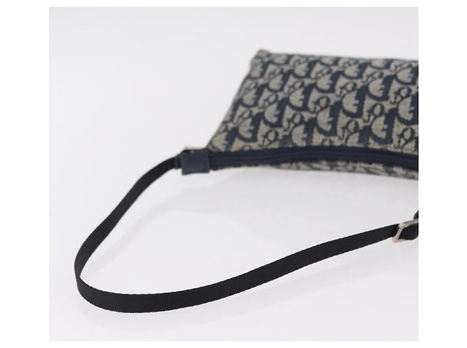 Christian Dior Trotter Canvas Accessory Pouch Navy Silver - vista 7