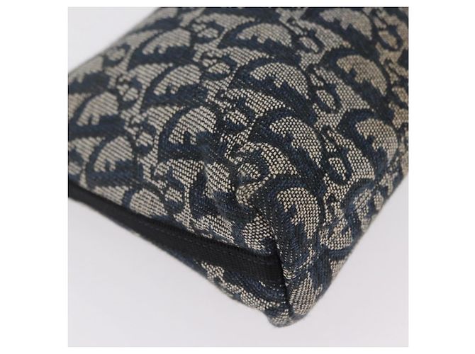 Christian Dior Trotter Canvas Accessory Pouch Navy Silver - vista 9