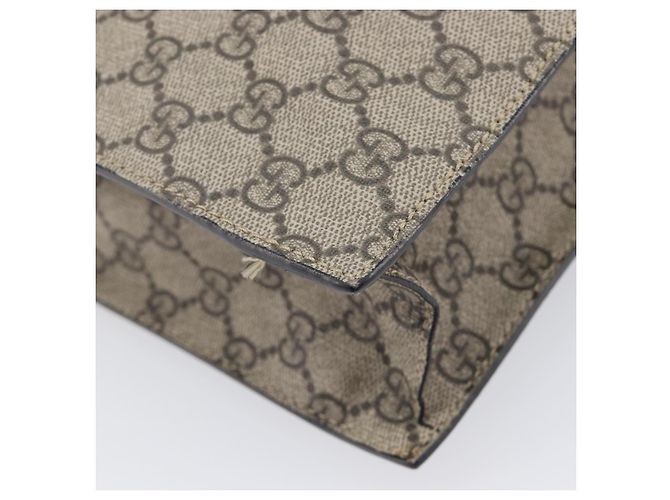 GUCCI GG Supreme Hand Bag PVC Beige Silver 456217 - vista 18