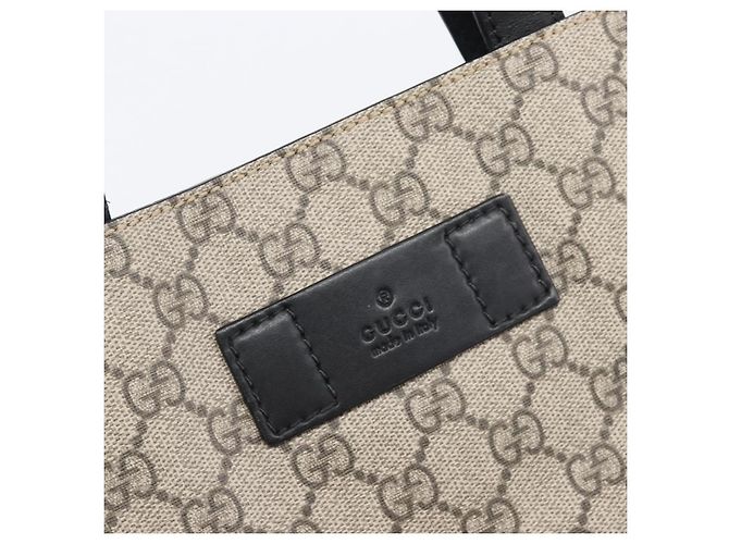 GUCCI GG Supreme Hand Bag PVC Beige Silver 456217 - vista 19