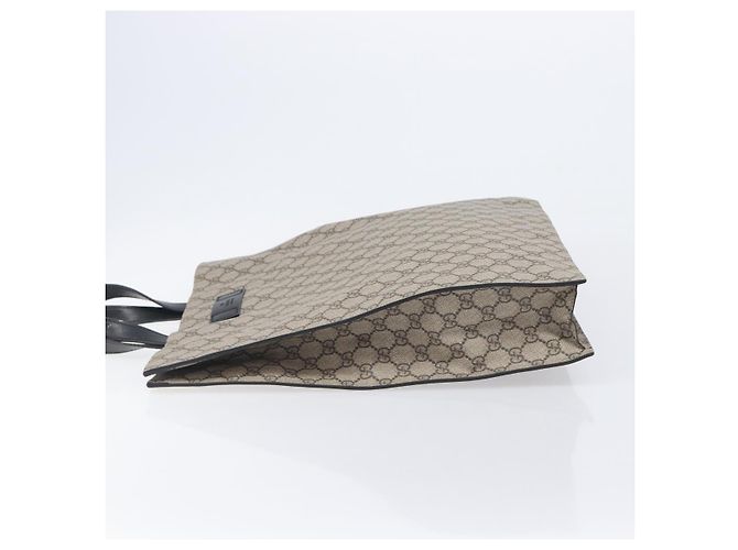 GUCCI GG Supreme Hand Bag PVC Beige Silver 456217 - vista 4