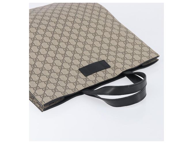 GUCCI GG Supreme Hand Bag PVC Beige Silver 456217 - vista 6