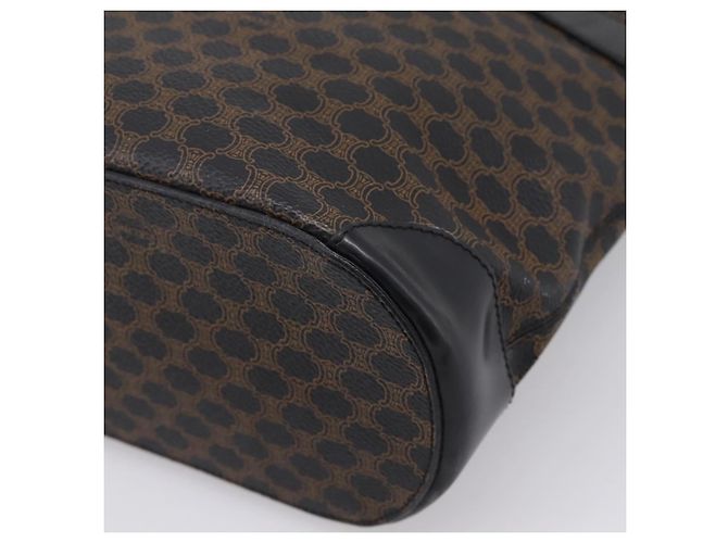 Céline CELINE Macadam Canvas Tote Bag PVC Leather Black Gold - vista 16