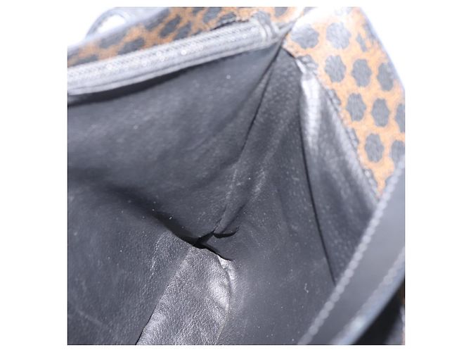 Céline CELINE Macadam Canvas Tote Bag PVC Leather Black Gold - vista 19