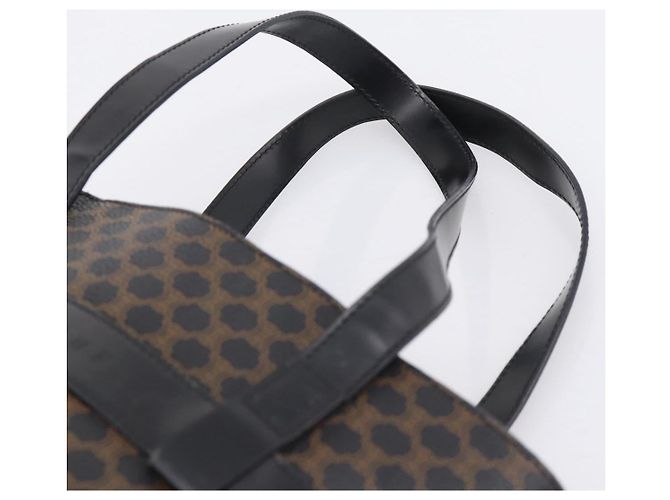 Céline CELINE Macadam Canvas Tote Bag PVC Leather Black Gold - vista 8