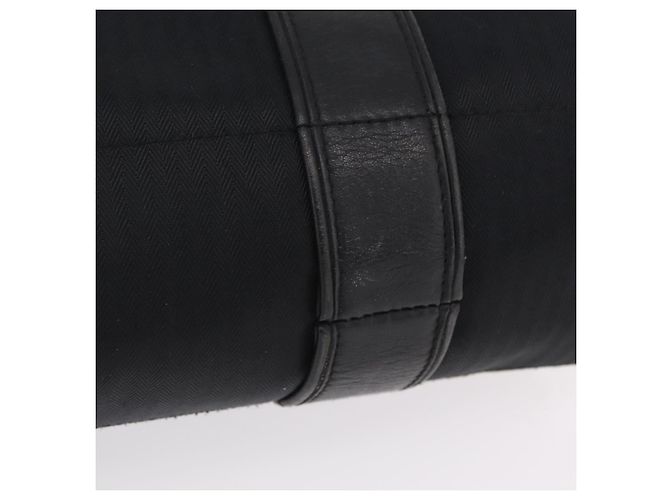 Hermès HERMES Acapulco Cabas MM Hand Bag Canvas Leather Black Silver - vista 7