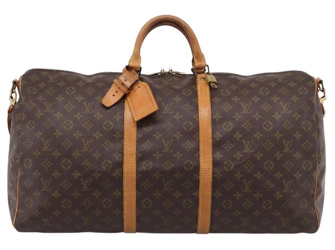 LOUIS VUITTON Monogram Keepall Bandouliere 60 Boston Bag M41412 LV - vista 13