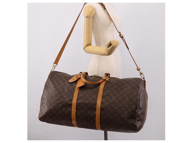 LOUIS VUITTON Monogram Keepall Bandouliere 60 Boston Bag M41412 LV - vista 27