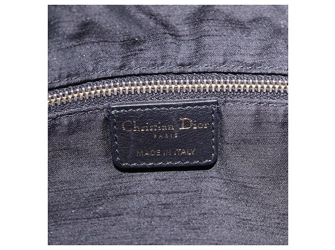 Christian Dior Canage Shoulder Bag Canvas Black Gold - vista 17