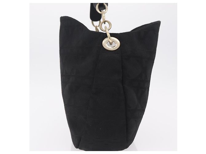 Christian Dior Canage Shoulder Bag Canvas Black Gold - vista 3