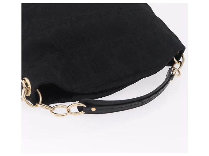 Christian Dior Canage Shoulder Bag Canvas Black Gold - vista 6