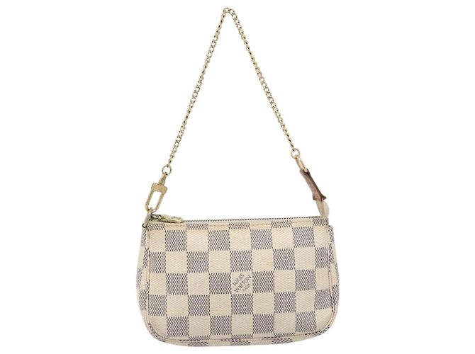 LOUIS VUITTON Damier Azur Mini Pochette Accessoires Pouch N63005 LV - vista 13