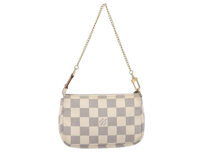 LOUIS VUITTON Damier Azur Mini Pochette Accessoires Pouch N63005 LV - vista 2
