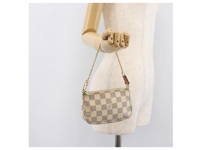 LOUIS VUITTON Damier Azur Mini Pochette Accessoires Pouch N63005 LV - vista 21
