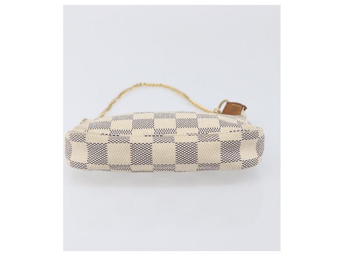LOUIS VUITTON Damier Azur Mini Pochette Accessoires Pouch N63005 LV - vista 5