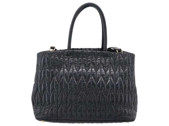 Miu Miu Hand Bag Leather 2way Black Gold - vista 2
