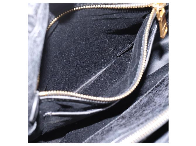 Miu Miu Hand Bag Leather 2way Black Gold - vista 23
